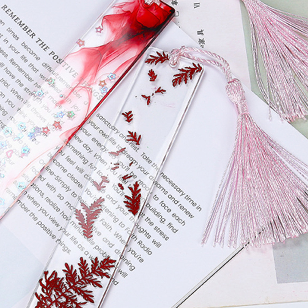 Resin Art Bookmark - DIY Bookmark Mold Silicone Transparent Craft