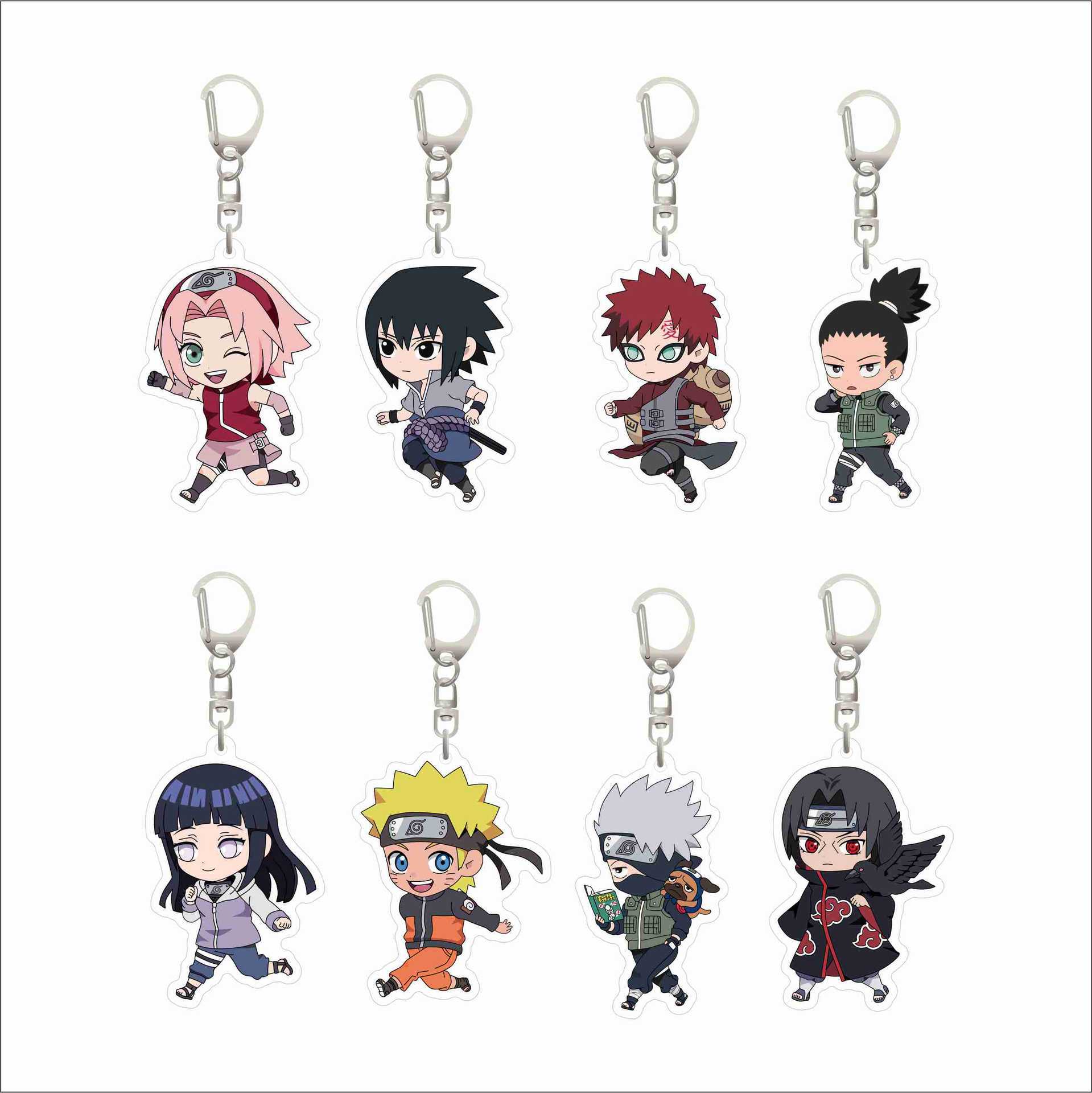 Resin Art Keychain - Naruto Anime Akatsuki Uchiha Itachi Acrylic