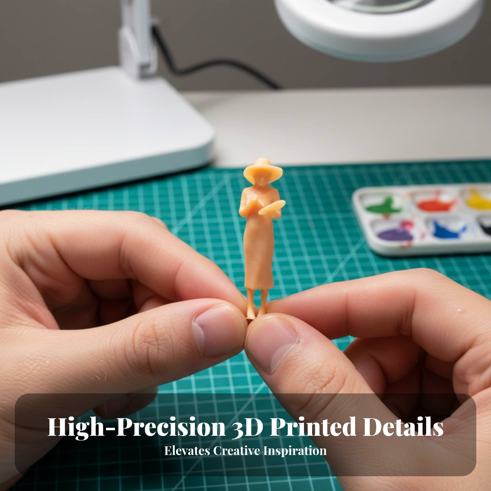 Resin Artist - Three-Dimensional Printed Painter Model High Accuracy