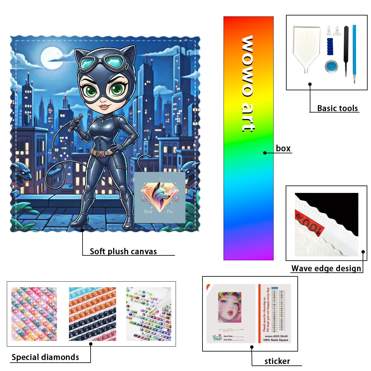 Resin Art To Buy - 【Piu Diamond Art】Batman 100% resin FD+ab+cr