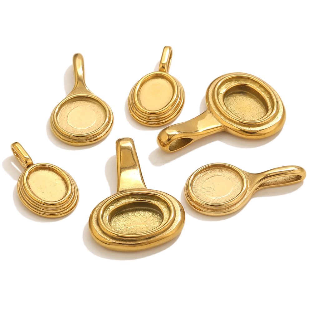 Resin Art Handmade - 5pcs Stainless Steel Round Oval Trays