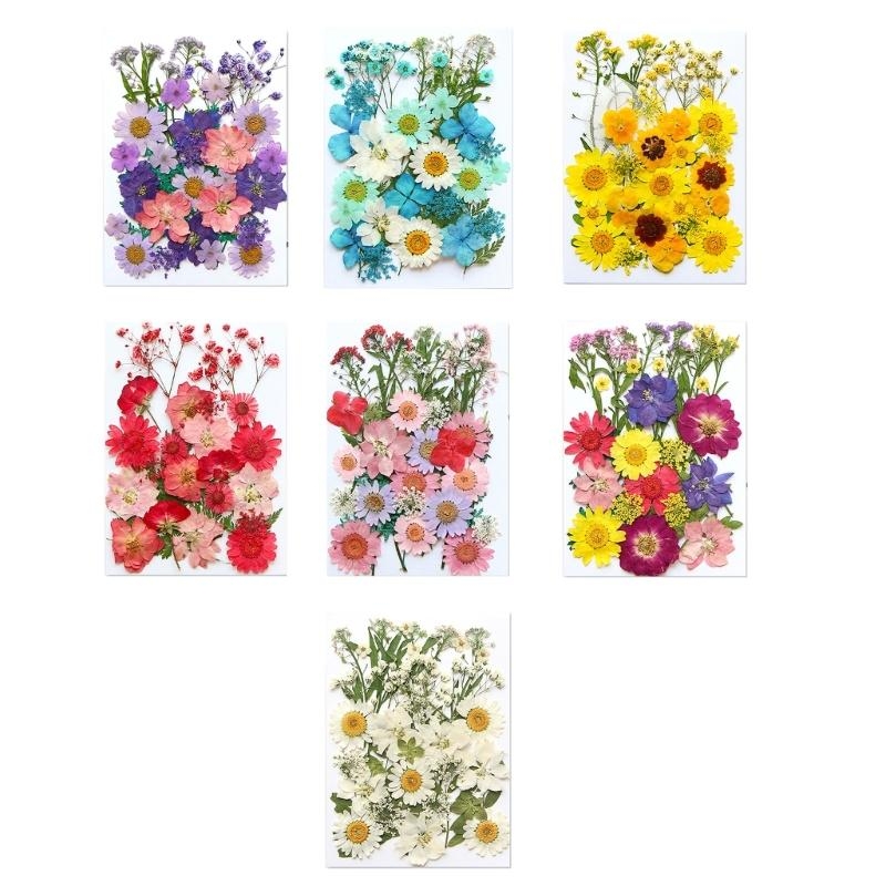 Resin Art Bookmark - Dried Flower Leaves Set For Candle