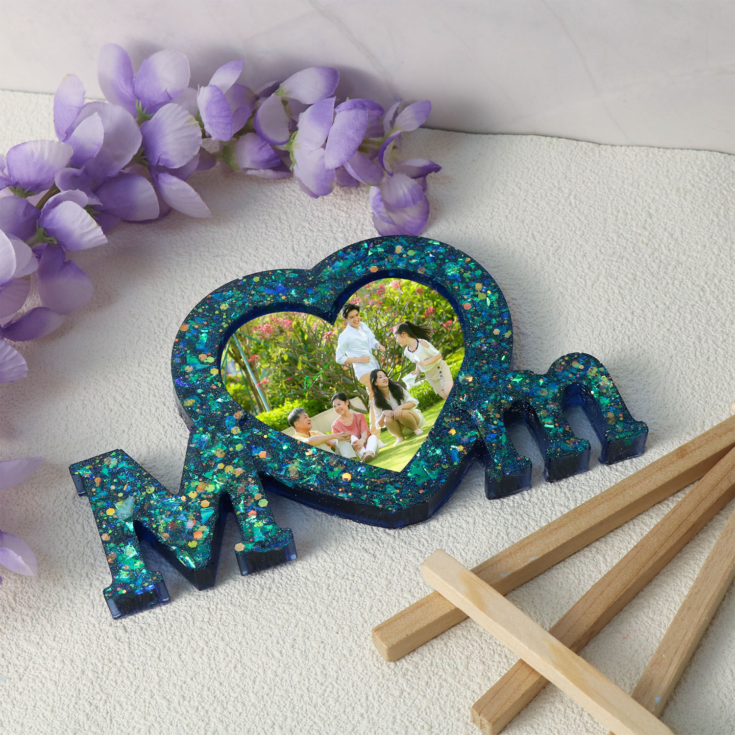Resin Art Kit With Molds - Letter Mm Epoxy Resin Silicone Mold