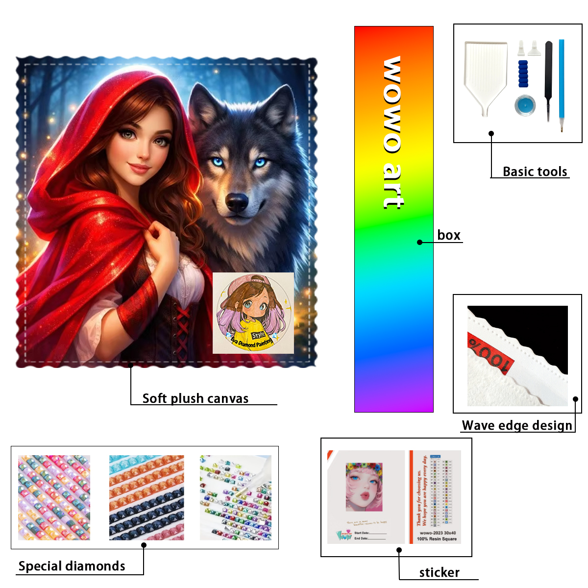 Resin Art To Buy - 【eva Diamond Art】La chica de la