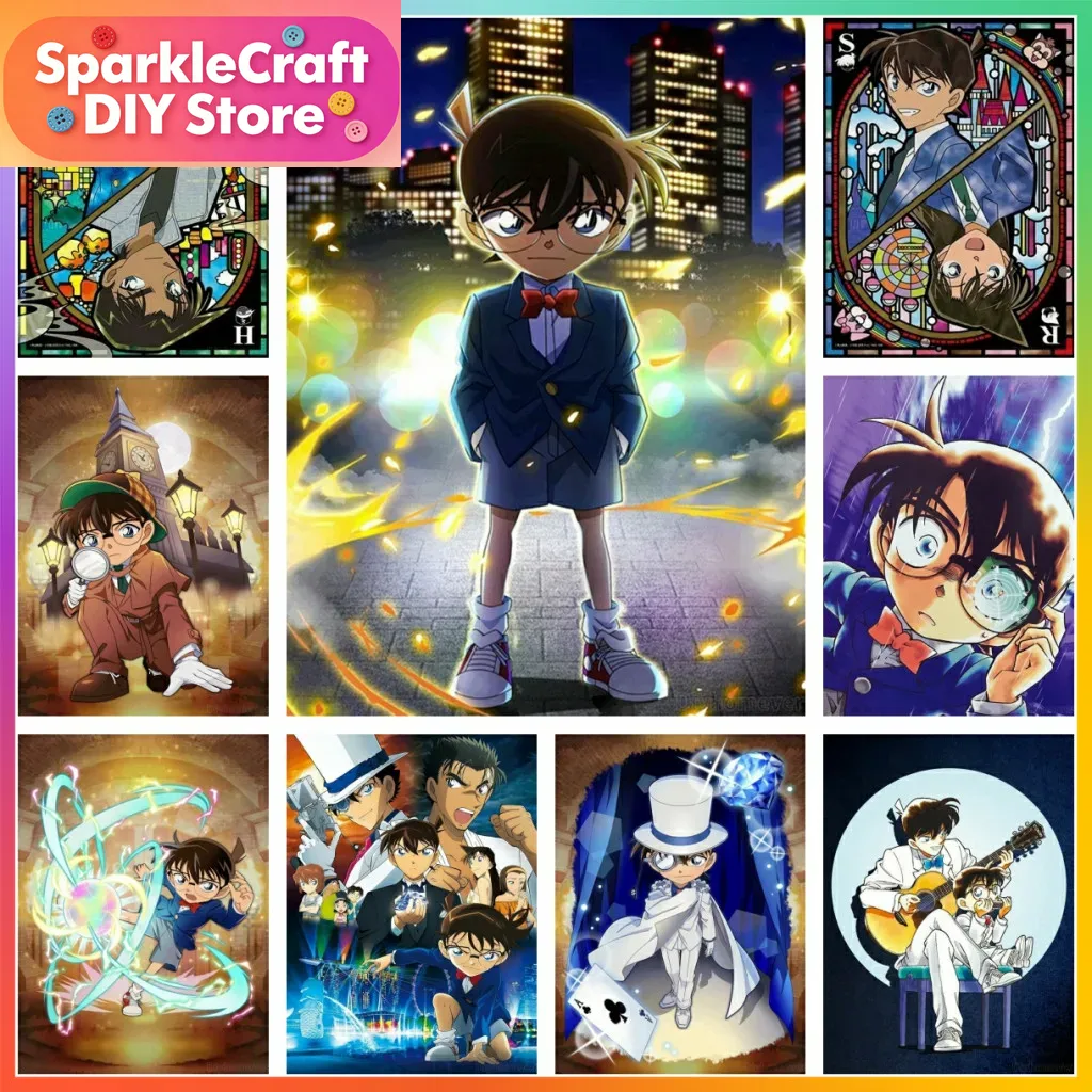 Resin Art Kits - 1pc frameless Detective Conan Anime Diamond