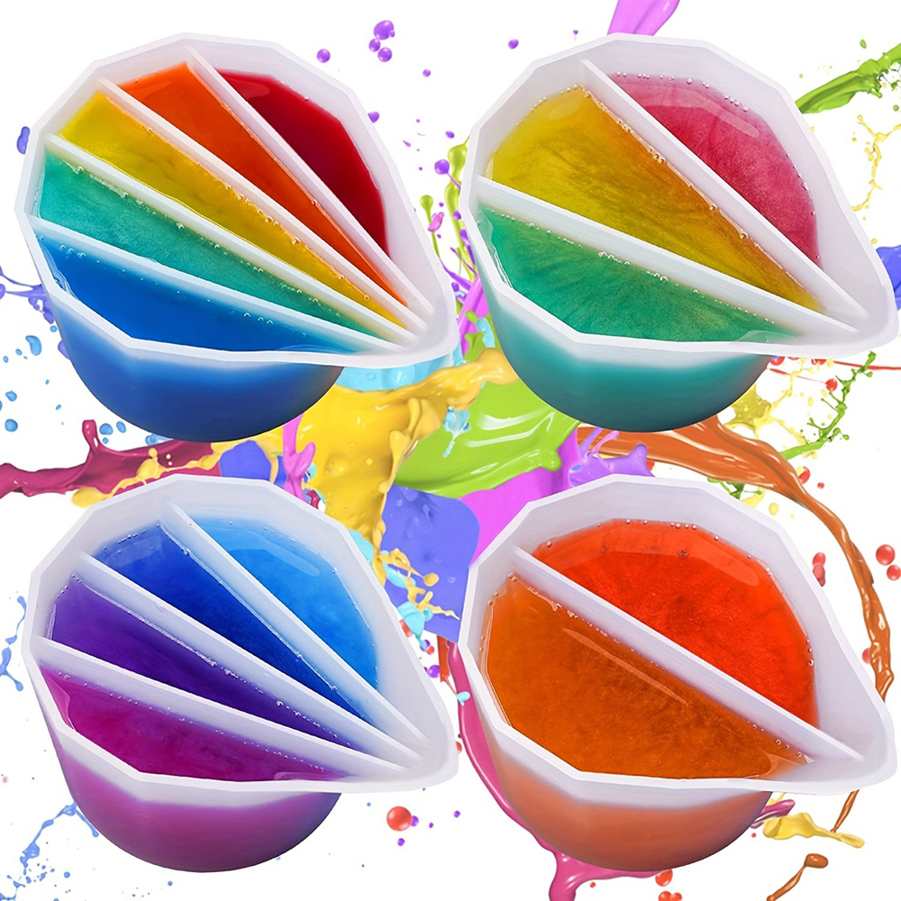 Resin Artist - 2/3/4/5 Grids Silicone Split Cup Epoxy