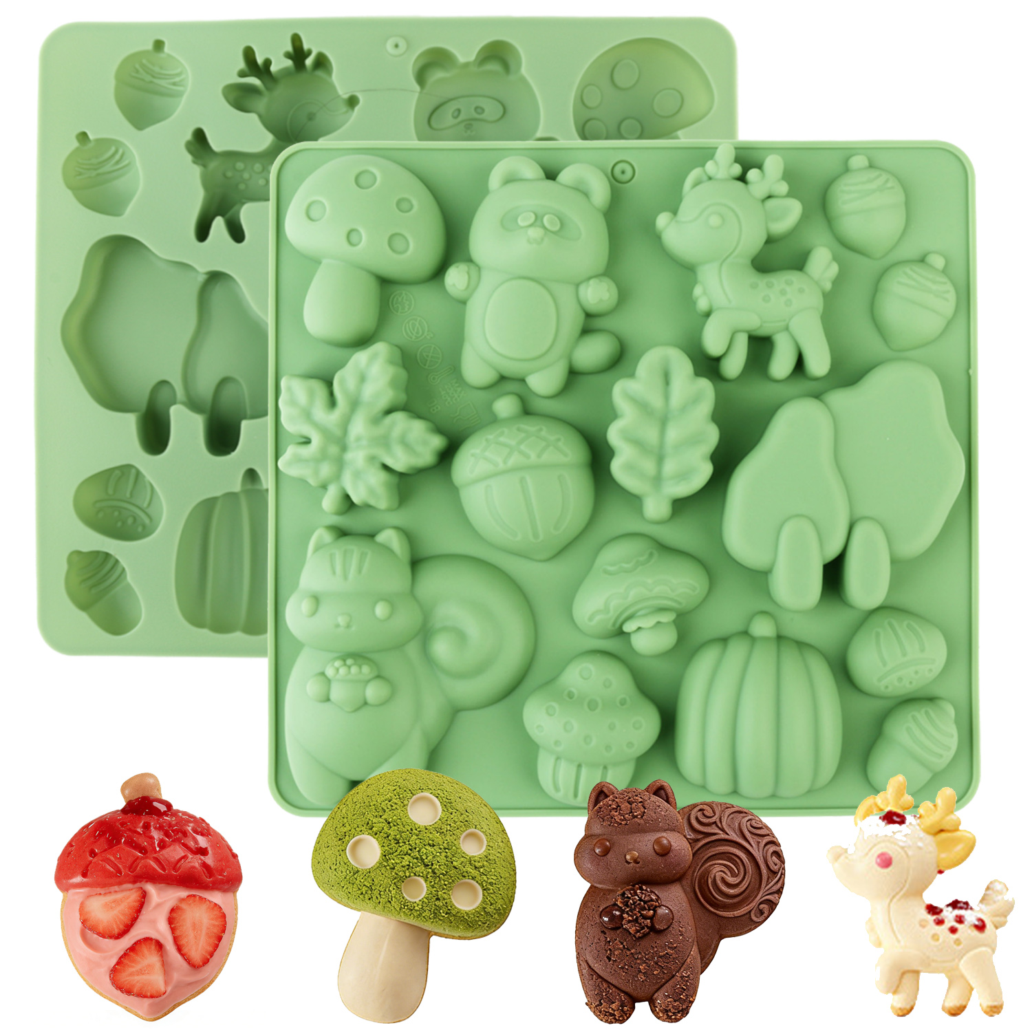 Resin Art Kit With Molds - 1 Silicone Cake Mold in the