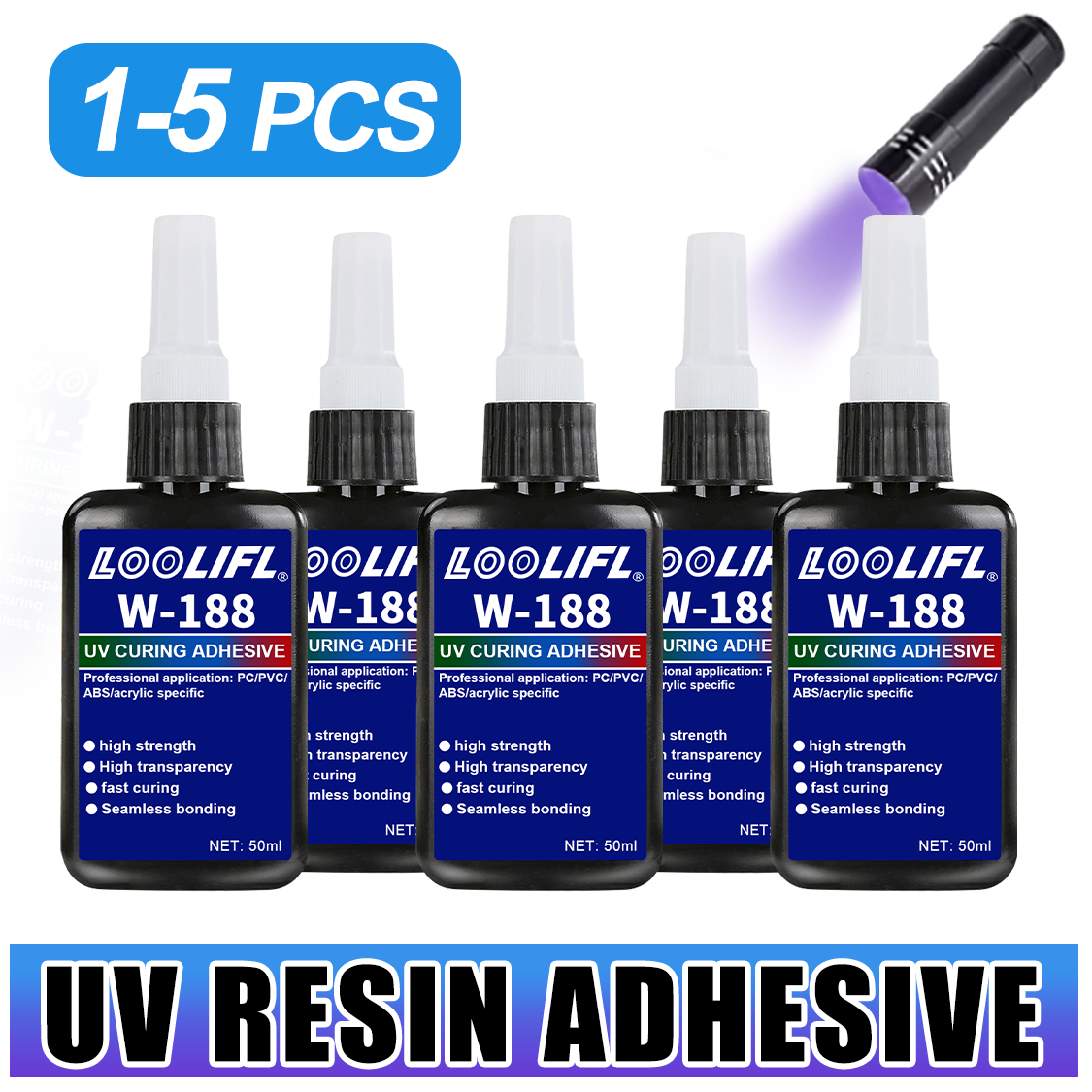 Resin Art Lamp - LOOLIFL 188 Strong 50ml UV resin