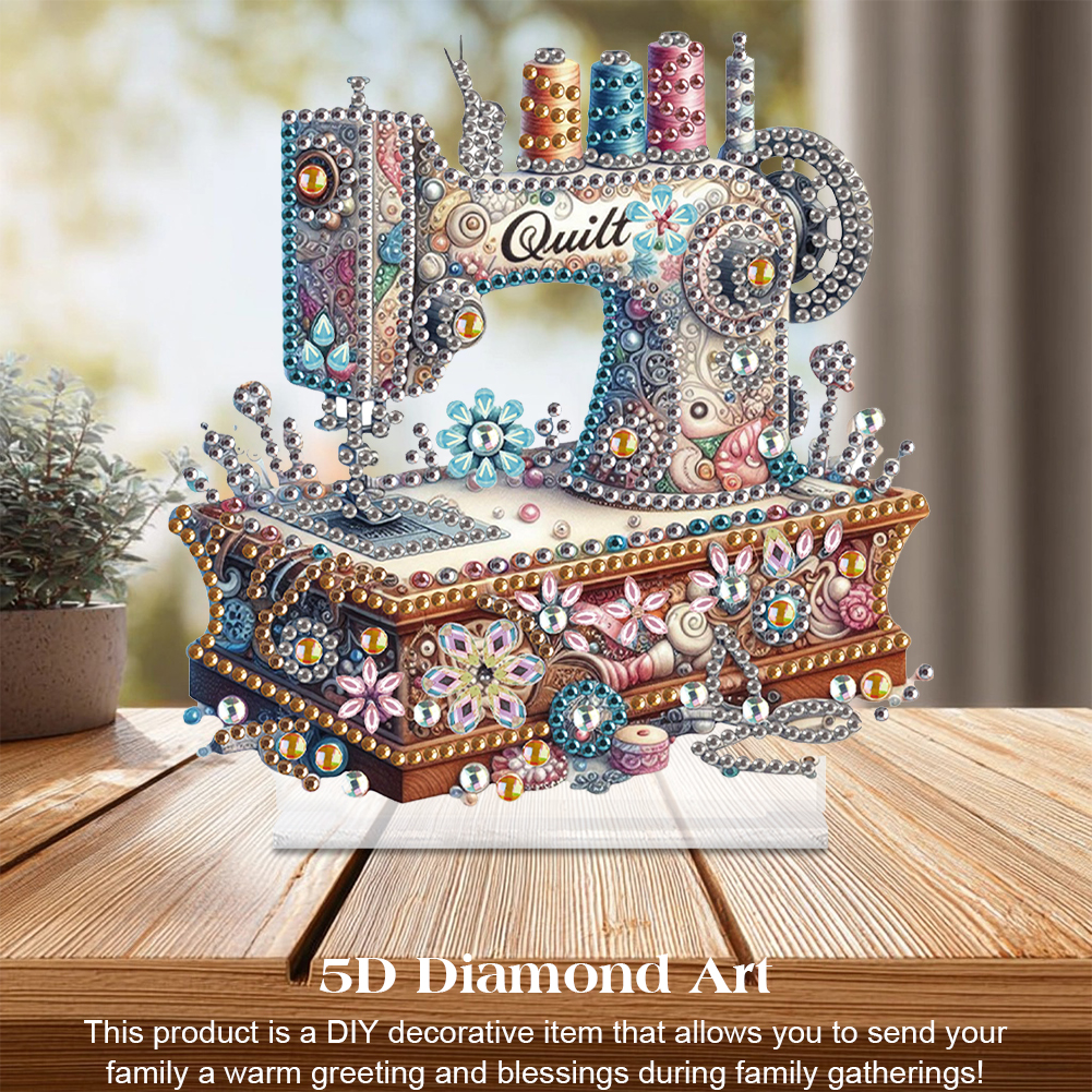 Resin Art Machine - Sewing Machine Special Shaped Colorful Desktop