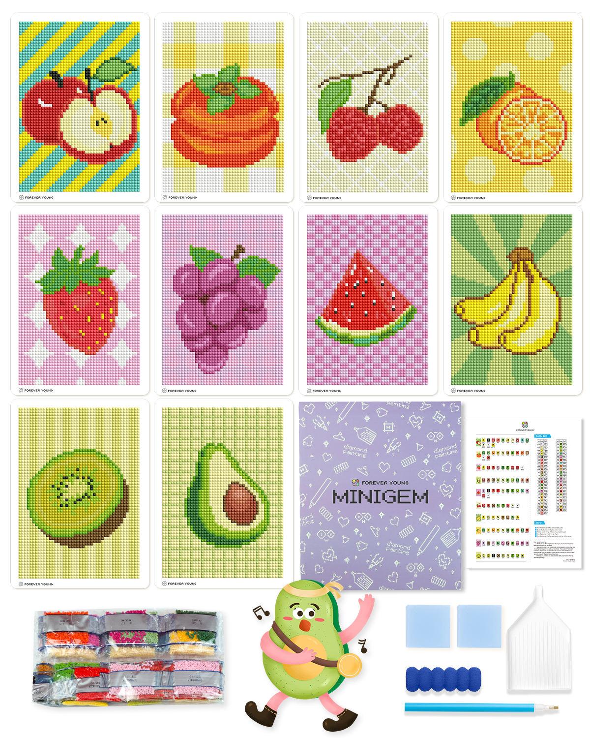 Resin Art Kits - ForeverYoung DIY Diamond Painting Kits Fruit