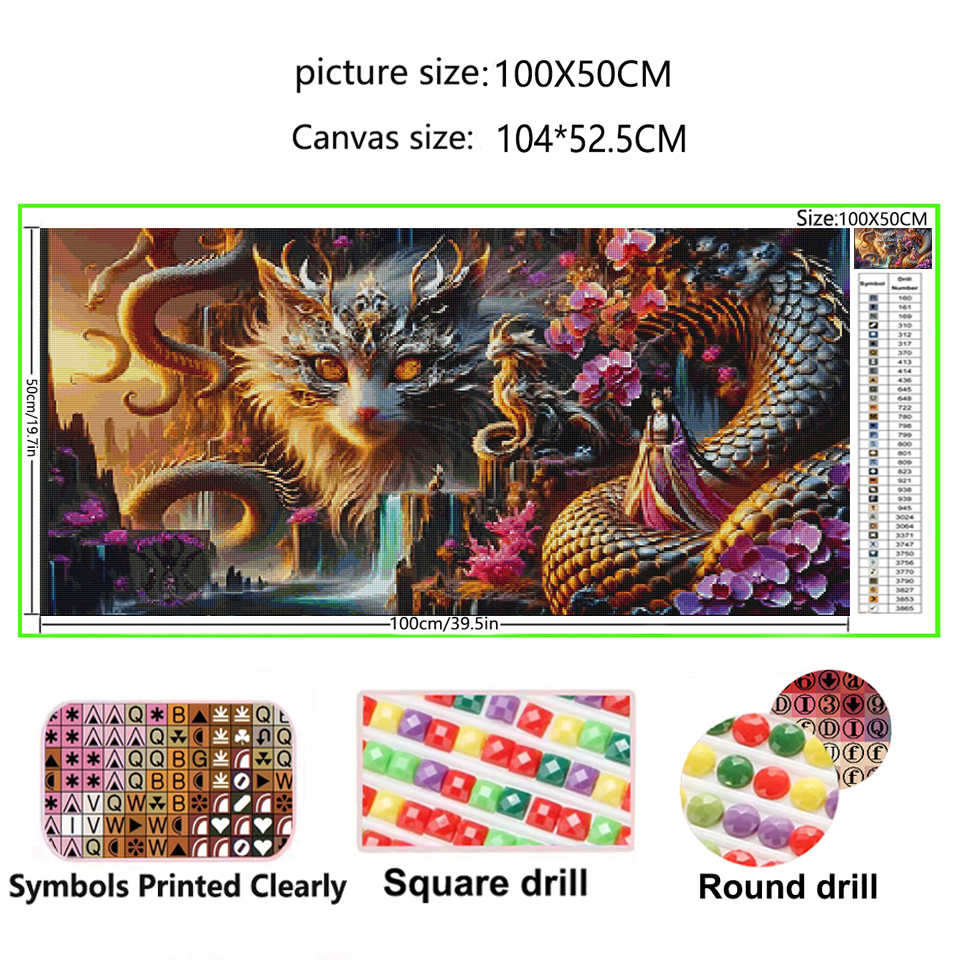 Diy diamond art Cat dragon Wom – Resin Art Images Bewertung und Preis