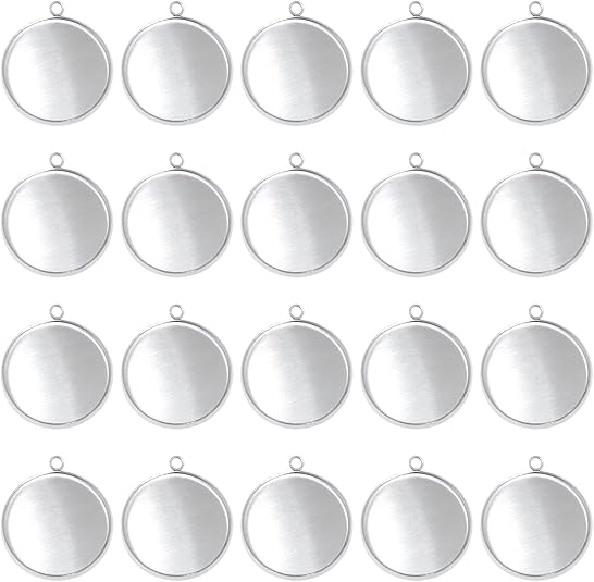 20 Pieces Stainless Steel Roun – Resin Art Handmade Bewertung und Preis