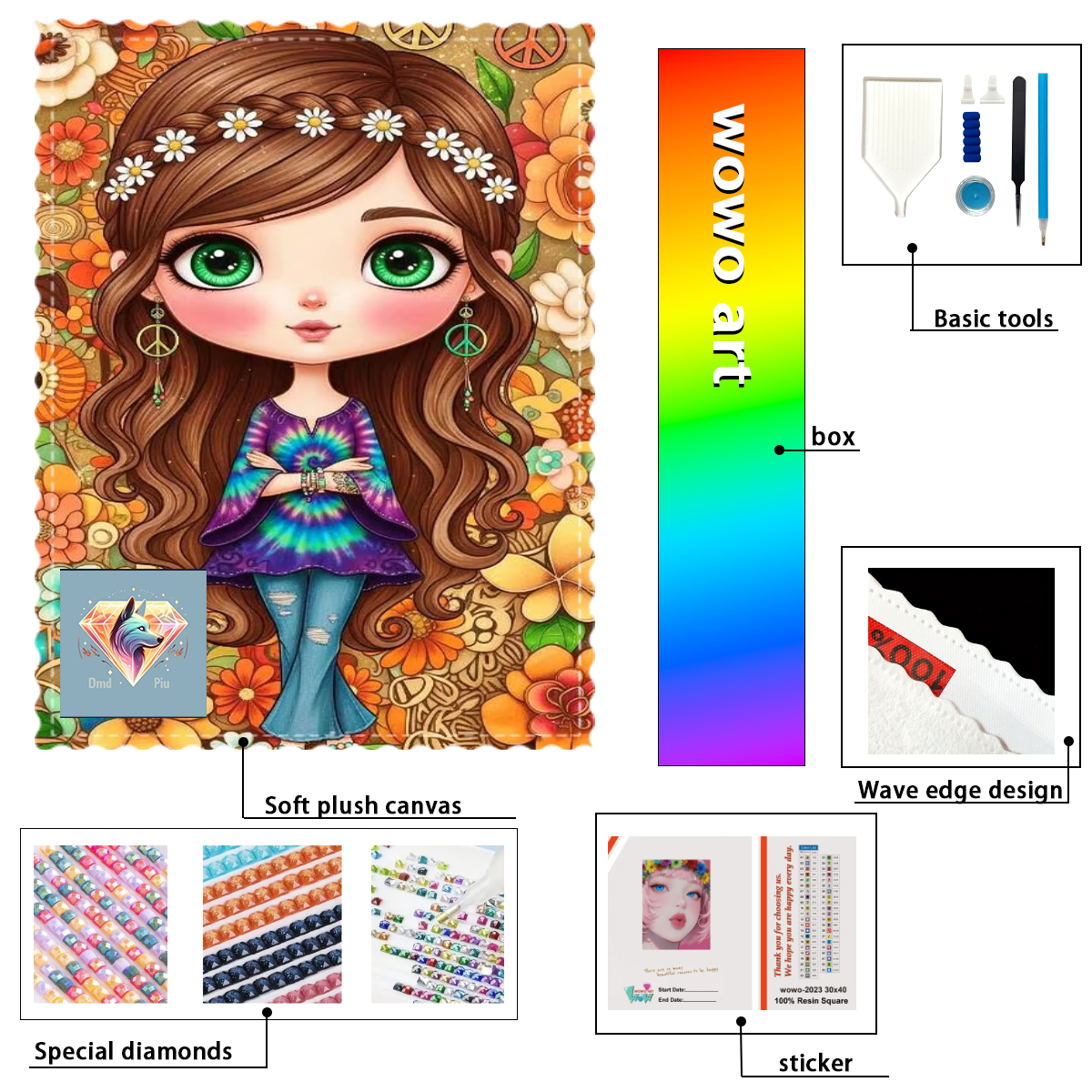 【Piu Diamond Art】Chica de anim – Resin Art To Buy Bewertung und Preis
