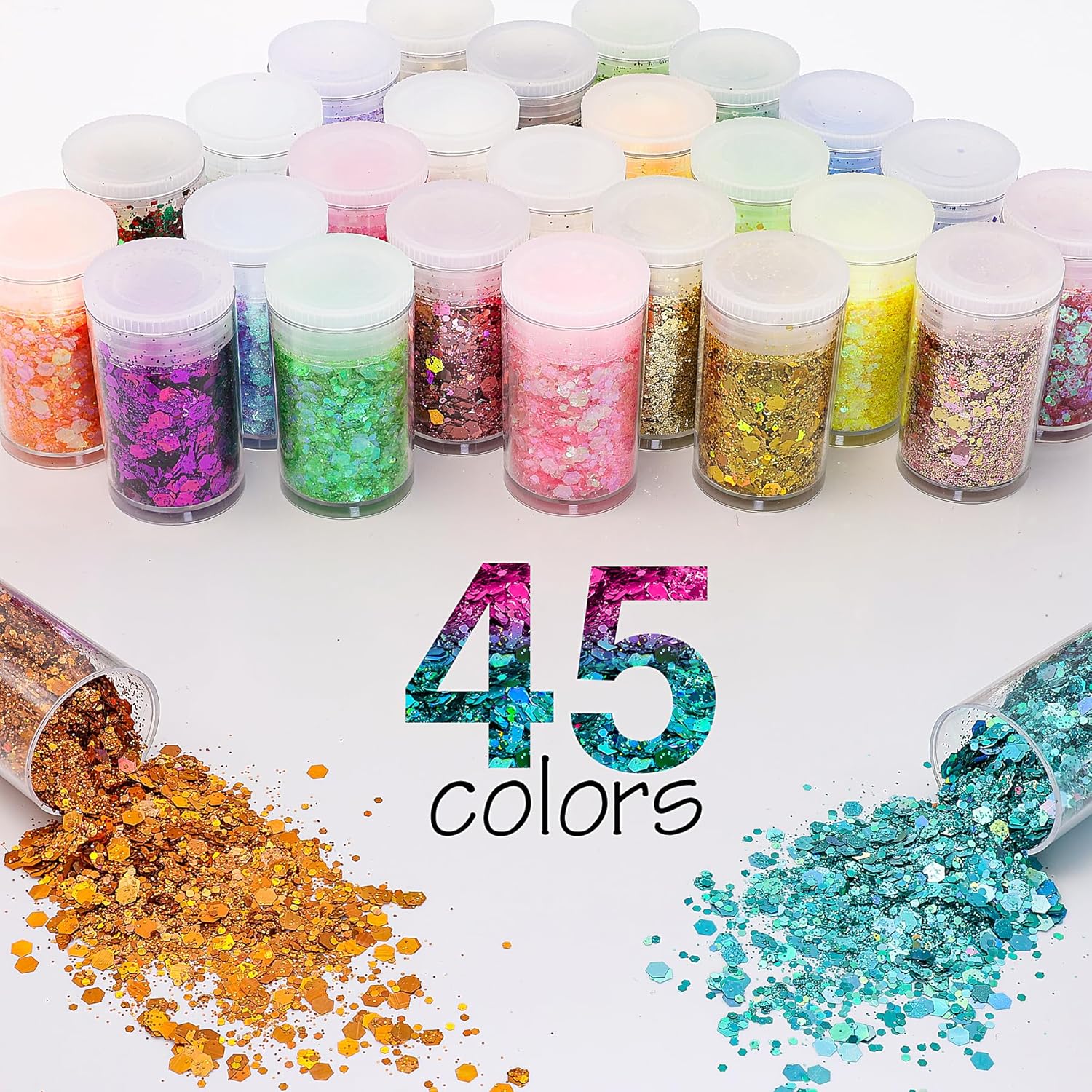 45 Holographic Chunky Sequins  – Resin Art Images Bewertung und Preis