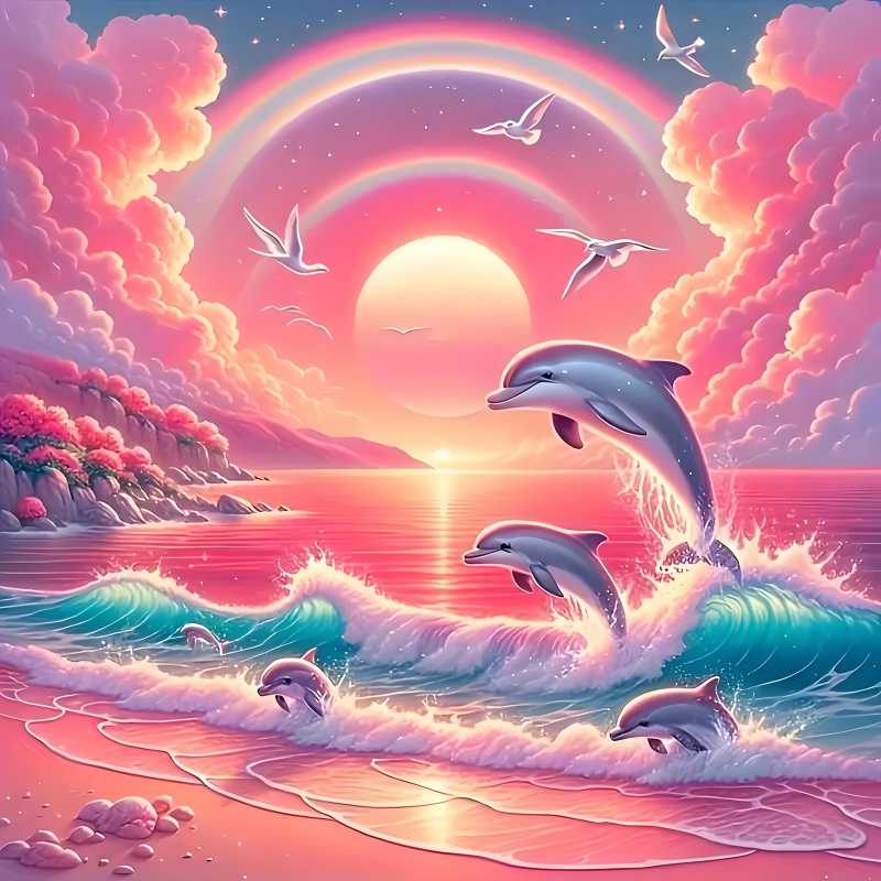 Diamond painting kit, pink sky – Resin Art Kits Bewertung und Preis