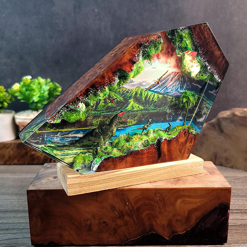 Table Resin Lamp Dinosaur Figu – Resin Artist Bewertung und Preis