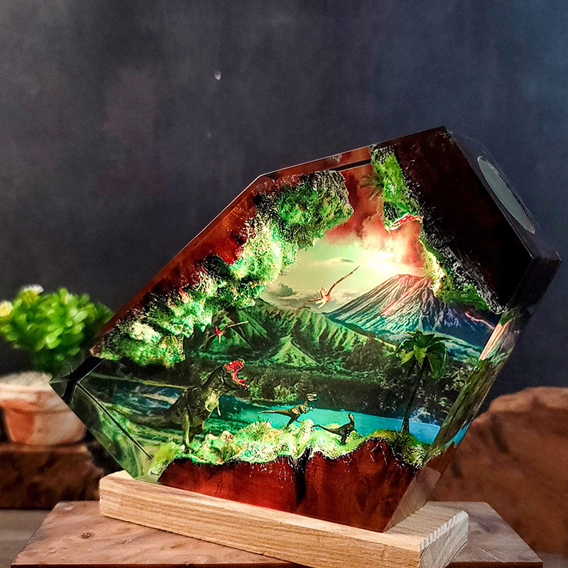 Table Resin Lamp Dinosaur Figu – Resin Artist Bewertung und Preis