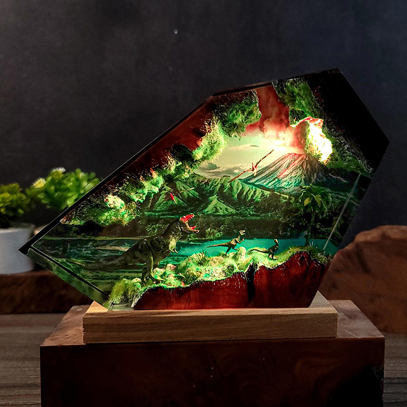Table Resin Lamp Dinosaur Figu – Resin Artist Bewertung und Preis