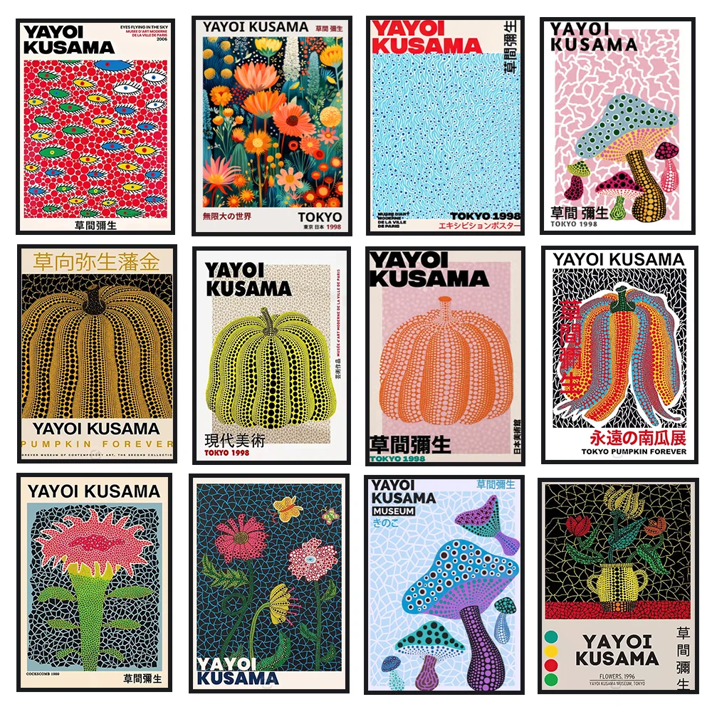 Yayoi Kusama Art Poster, Abstr – Resin Art Images Bewertung und Preis