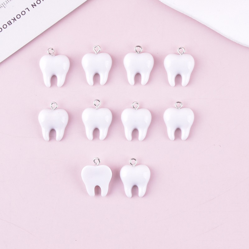 10pcs Cute White Teeth Resin P – Resin Art Handmade Bewertung und Preis