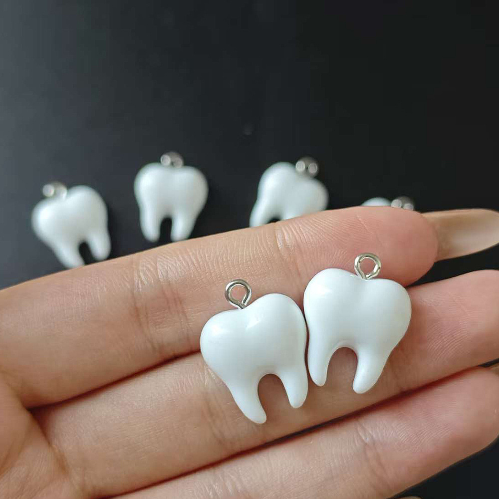10pcs Cute White Teeth Resin P – Resin Art Handmade Bewertung und Preis