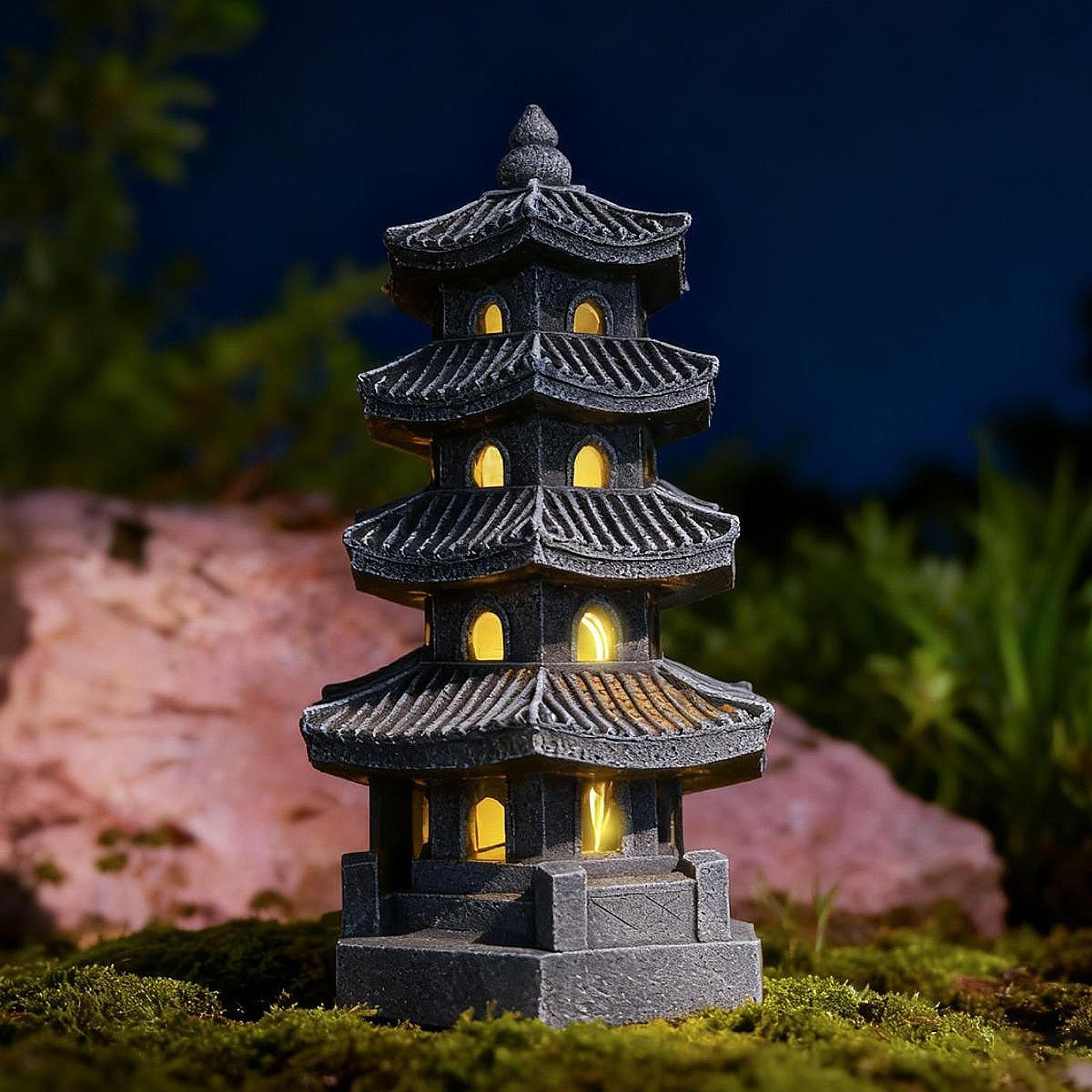 Solar Pagoda Lantern Garden St – Resin Art Lamp Bewertung und Preis
