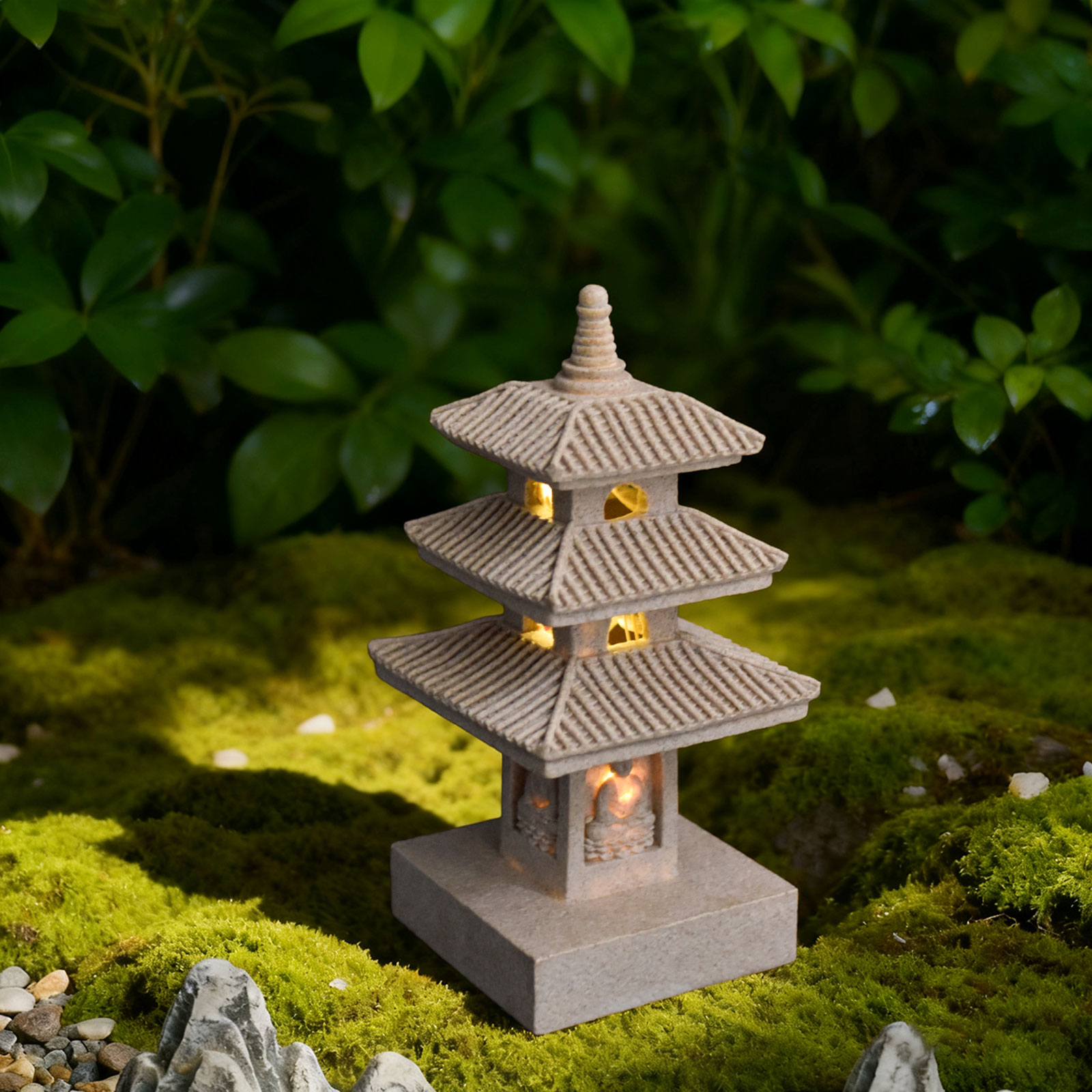 Solar Pagoda Lantern Garden St – Resin Art Lamp Bewertung und Preis