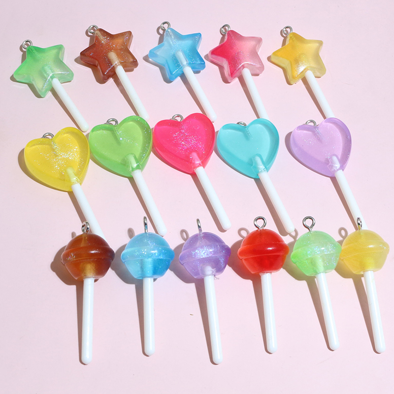 10pcs Mixed Colors Resin Cute  – Resin Art Keychain Bewertung und Preis