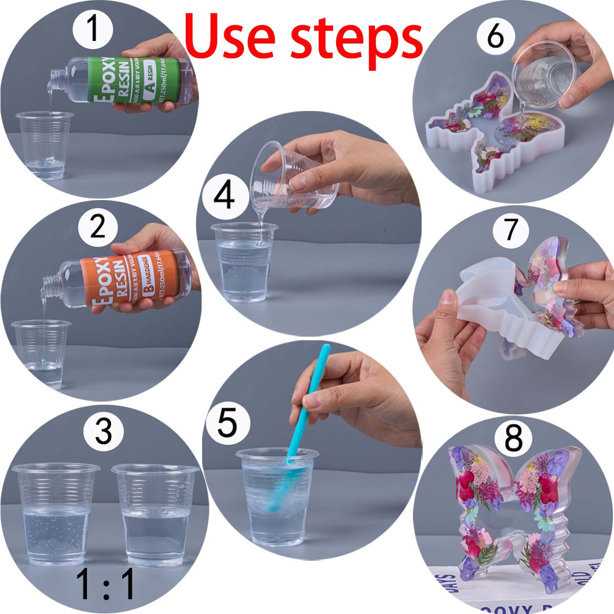 1:1 Ratio Epoxy Resin Kit Anti – Resin Art Kit With Molds Bewertung und Preis