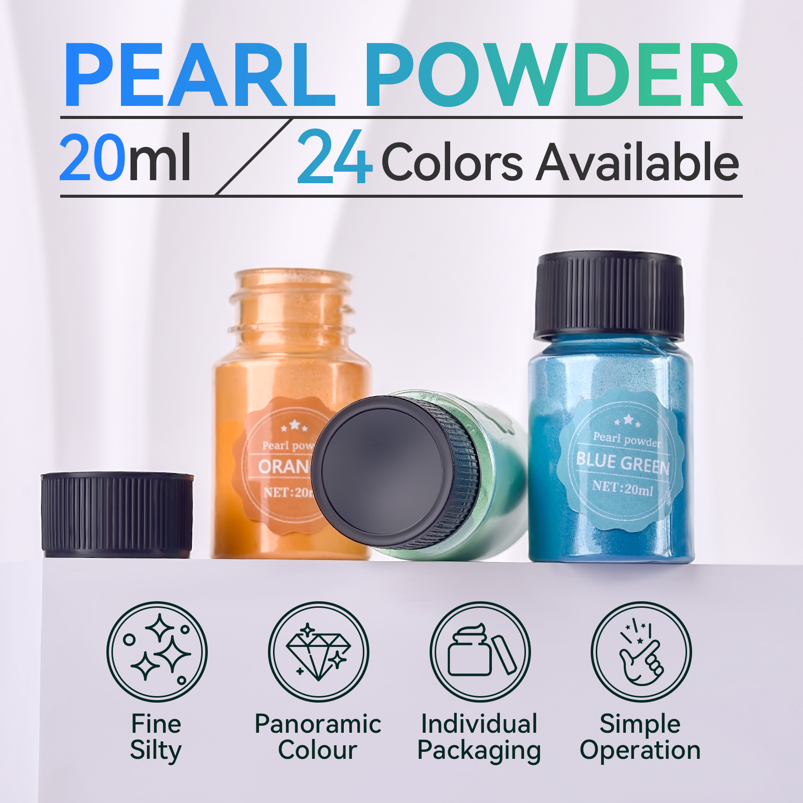 24 Color 10g Epoxy Resin Dye M – Pearl Powder Resin Bewertung und Preis