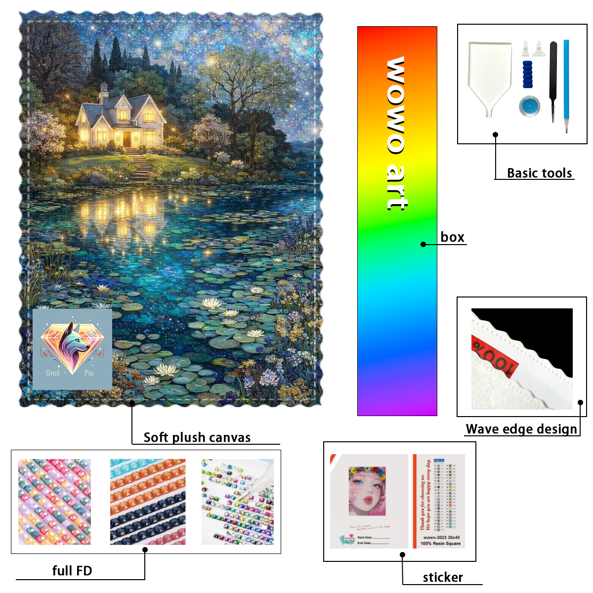 【Piu Diamond Art】Lámpara de ha – Resin Art To Buy Bewertung und Preis