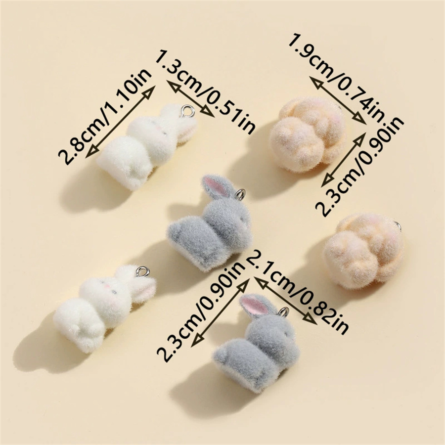 3PCS Plush resin three-dimensi – Resin Art Keychain Bewertung und Preis