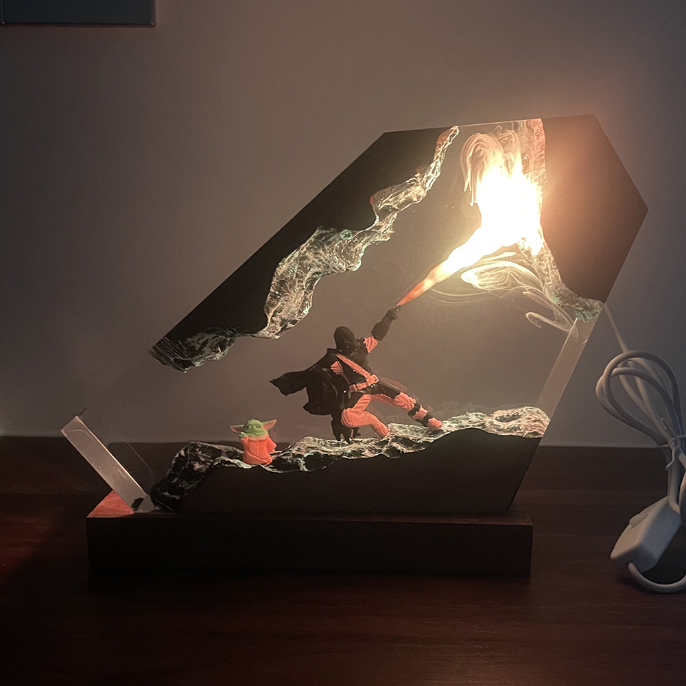 Table Resin Lamp Sci-fi Figure – Resin Artist Bewertung und Preis