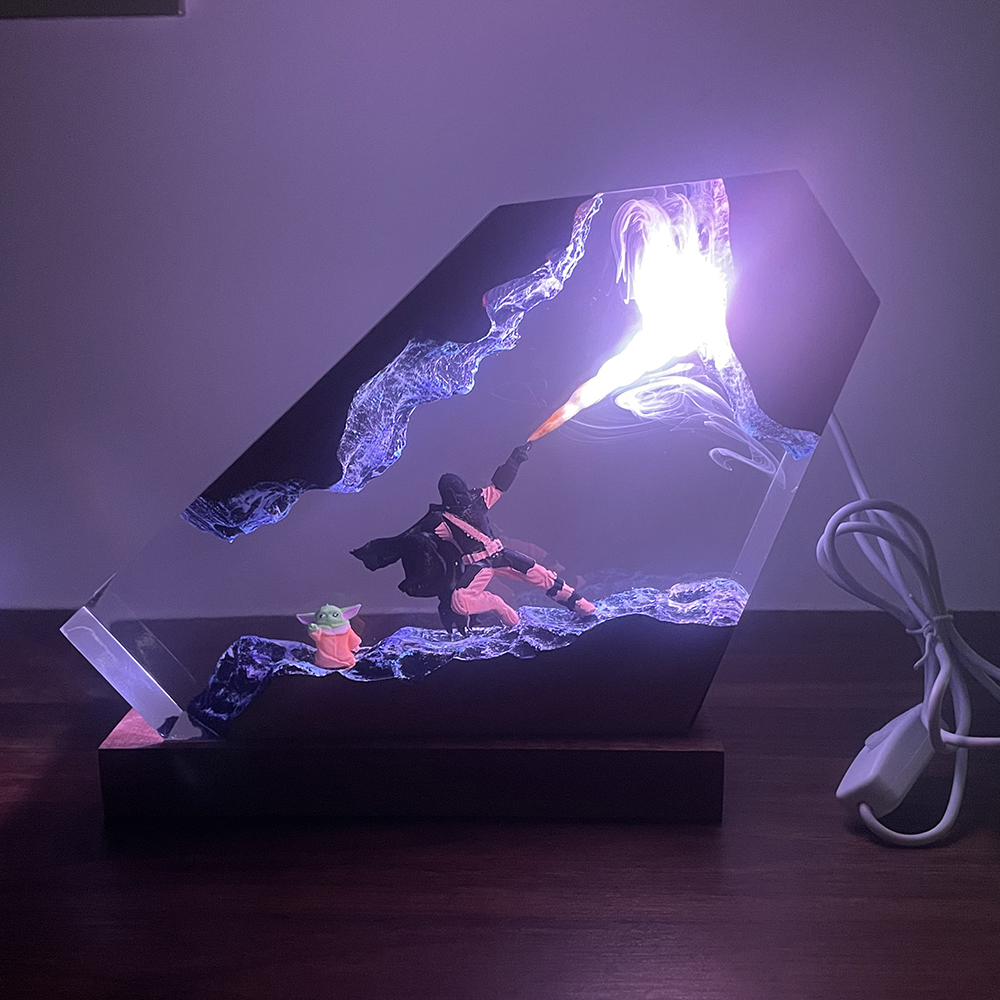 Table Resin Lamp Sci-fi Figure – Resin Artist Bewertung und Preis