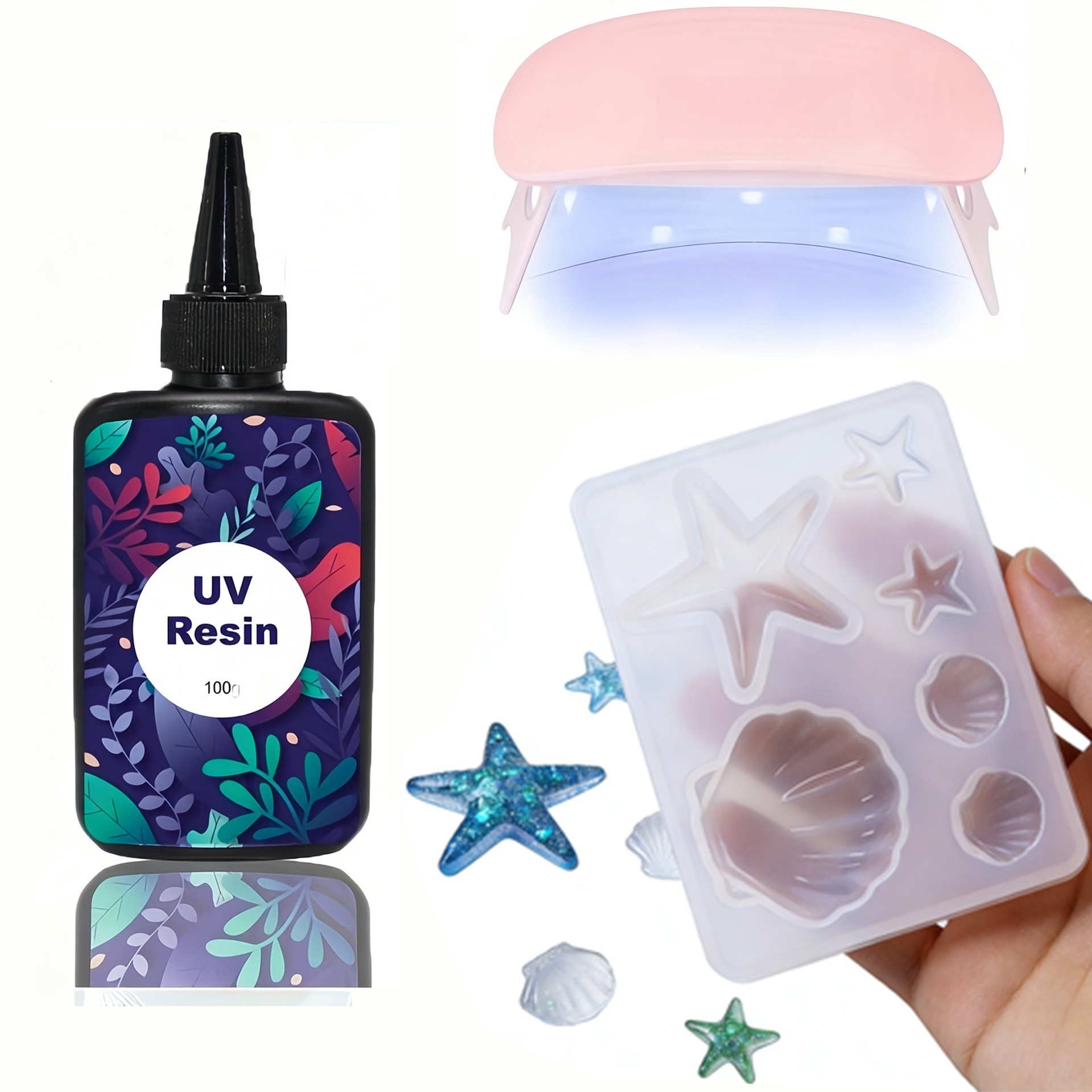 DIY Ocean Theme Crystal Epoxy  – Resin Art Kit With Molds Bewertung und Preis