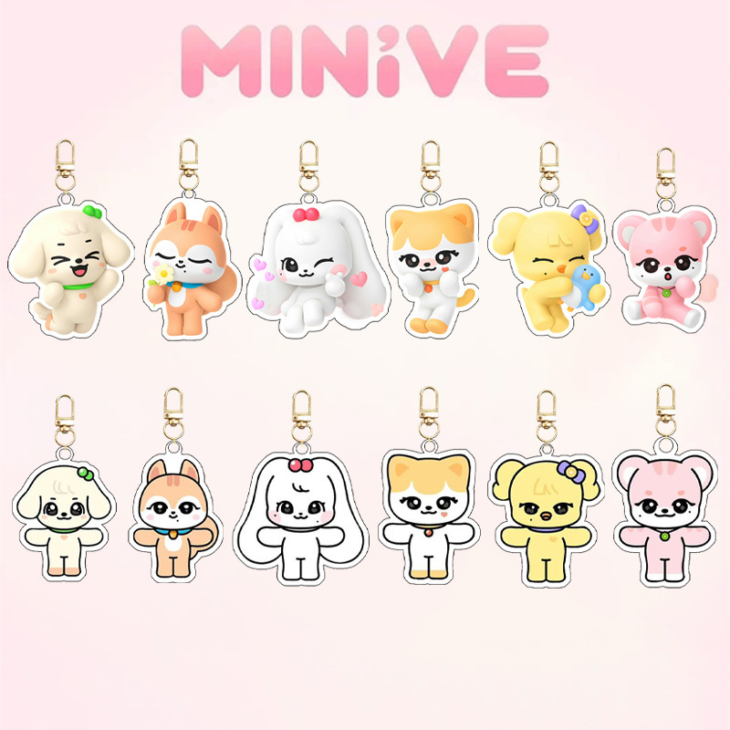 Ive Minivek Kpop Group Idol Ac – Resin Art Keychain Bewertung und Preis