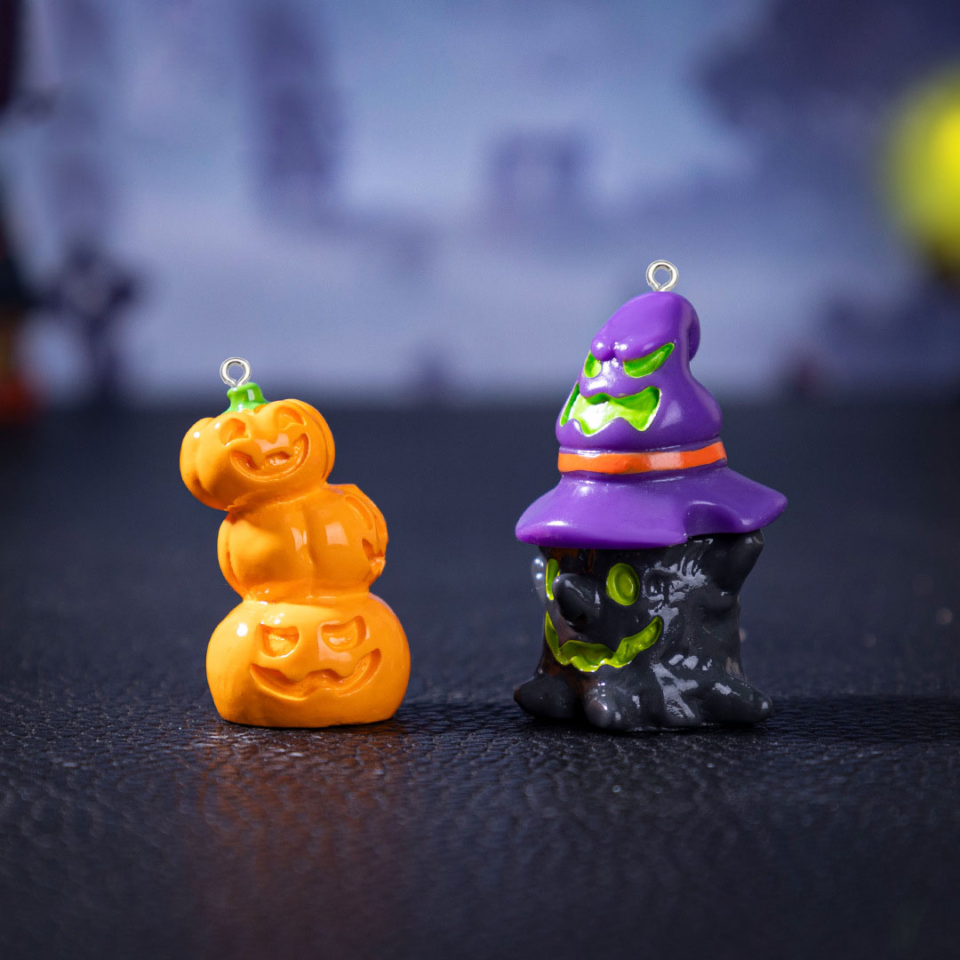 5pcs Halloween Pumpkin ghost S – Resin Art Keychain Bewertung und Preis
