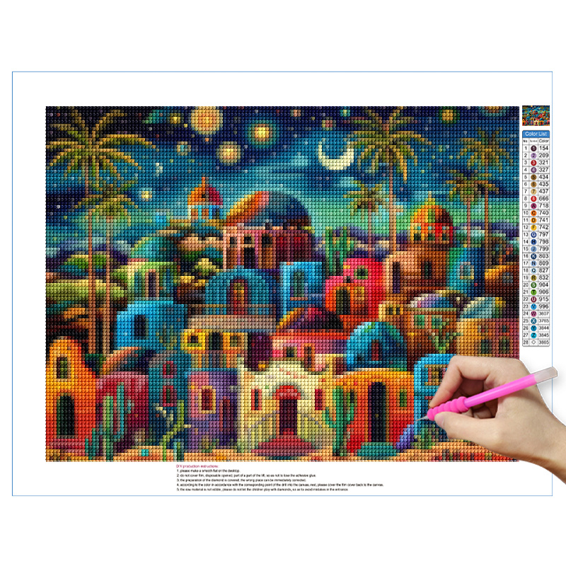 Frameless,Night View 5D Diamon – Resin Art Wall Bewertung und Preis