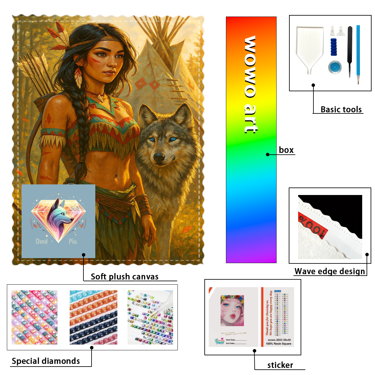 【Piu Diamond Art】La sabiduría  – Resin Art To Buy Bewertung und Preis