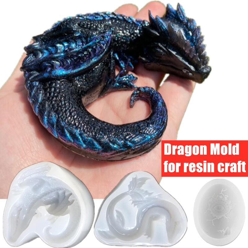 3 Styles Mirror Sleepy Dragon  – Resin Art Kit With Molds Bewertung und Preis