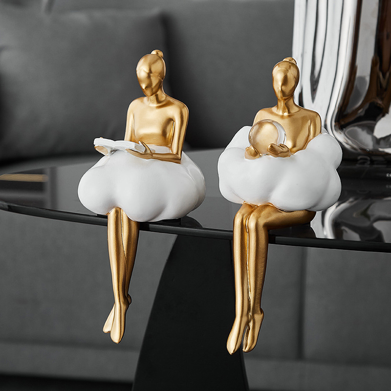 Ballet Girl Cloud Abstract Art – Resin Art Dining Table Bewertung und Preis