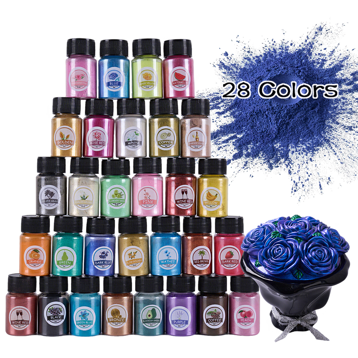 Mica Powder 28 Colors 10g Mirr – Pearl Powder Resin Bewertung und Preis