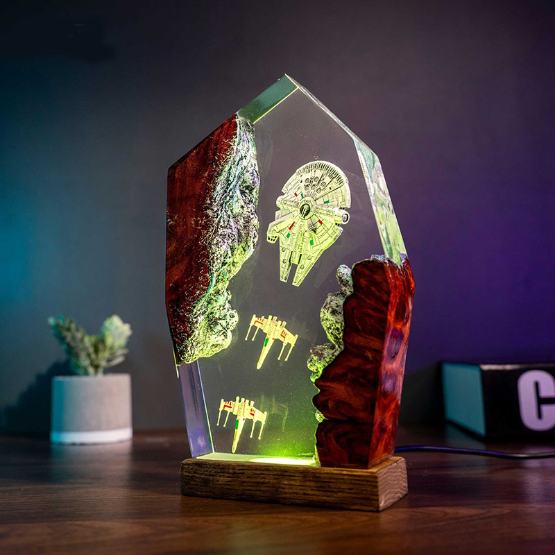 Table Resin Lamp Universe War  – Resin Art Lamp Bewertung und Preis