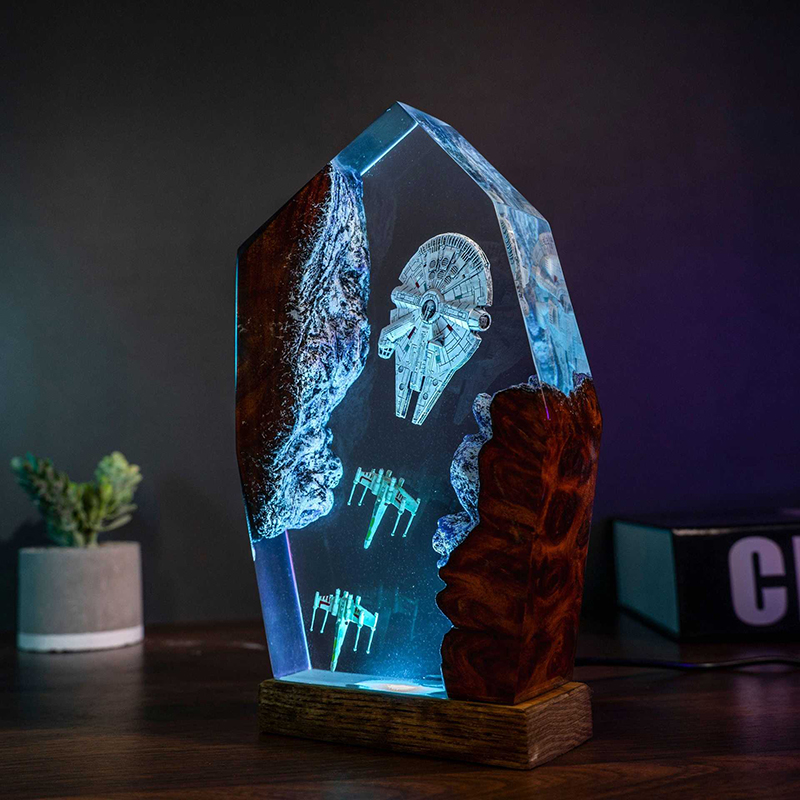 Table Resin Lamp Universe War  – Resin Art Lamp Bewertung und Preis