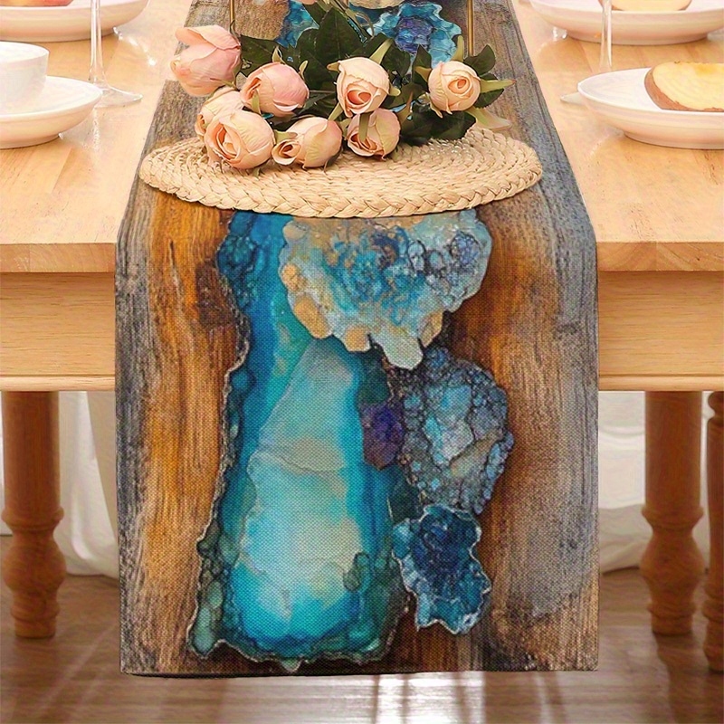 Resin Geode Table Runner Polye – Resin Art Dining Table Bewertung und Preis