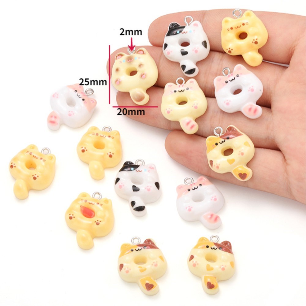 10Pcs Kawaii Cartoon Cat Resin – Resin Art Handmade Bewertung und Preis