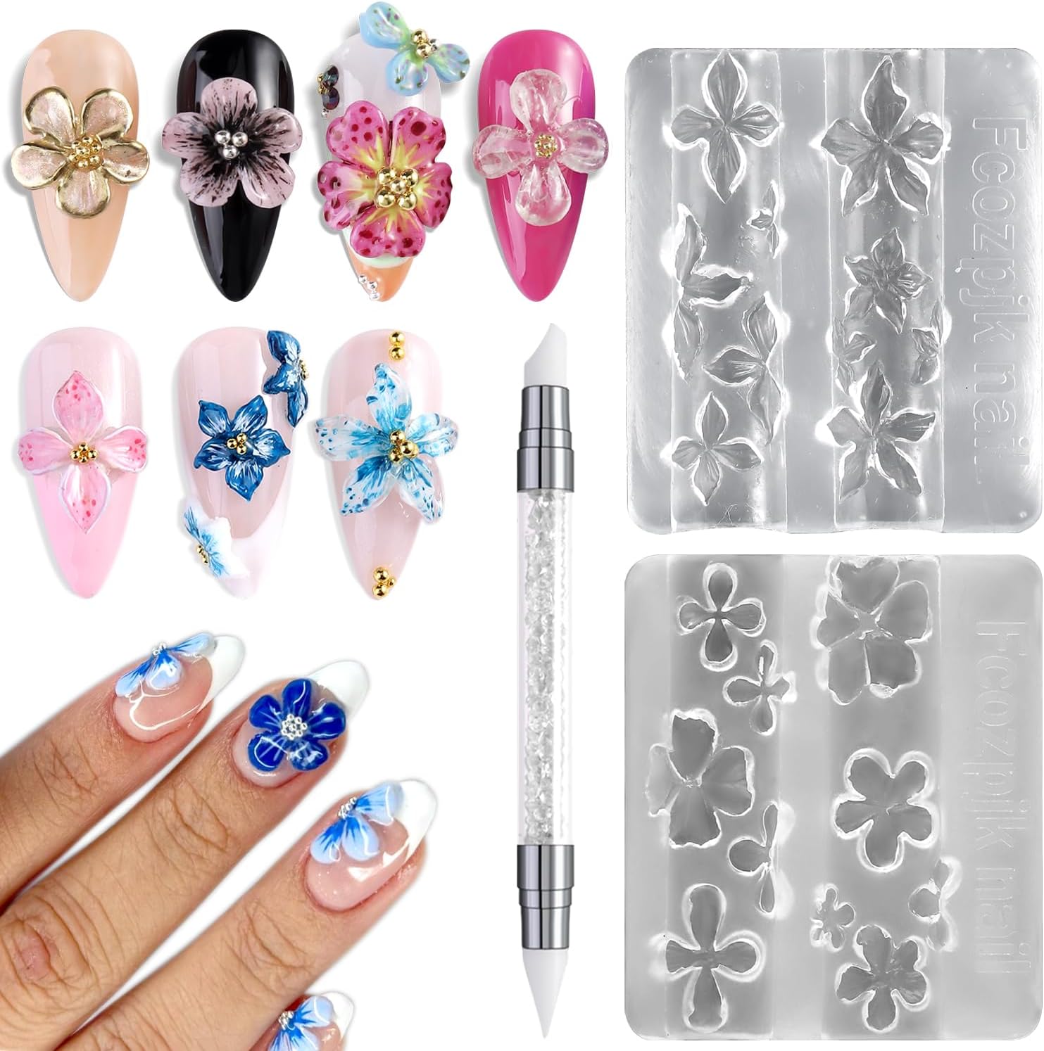 Silicone Nail Art Molds, 2PCS  – Resin Art Images Bewertung und Preis