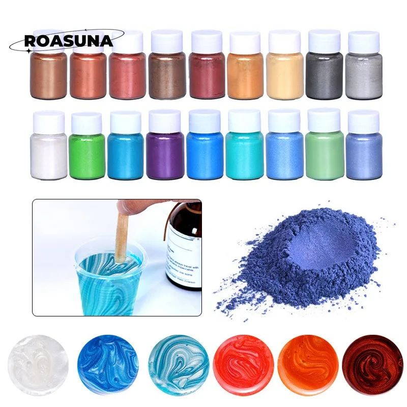 24 Colors Mica Pearl Powder fo – Pearl Powder Resin Bewertung und Preis