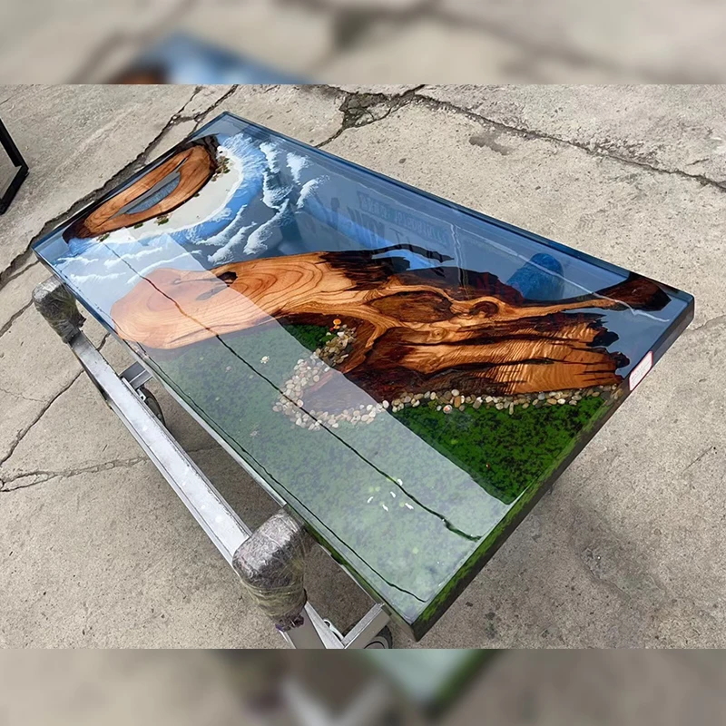 Epoxy resin art river ocean ta – Resin Art Dining Table Bewertung und Preis