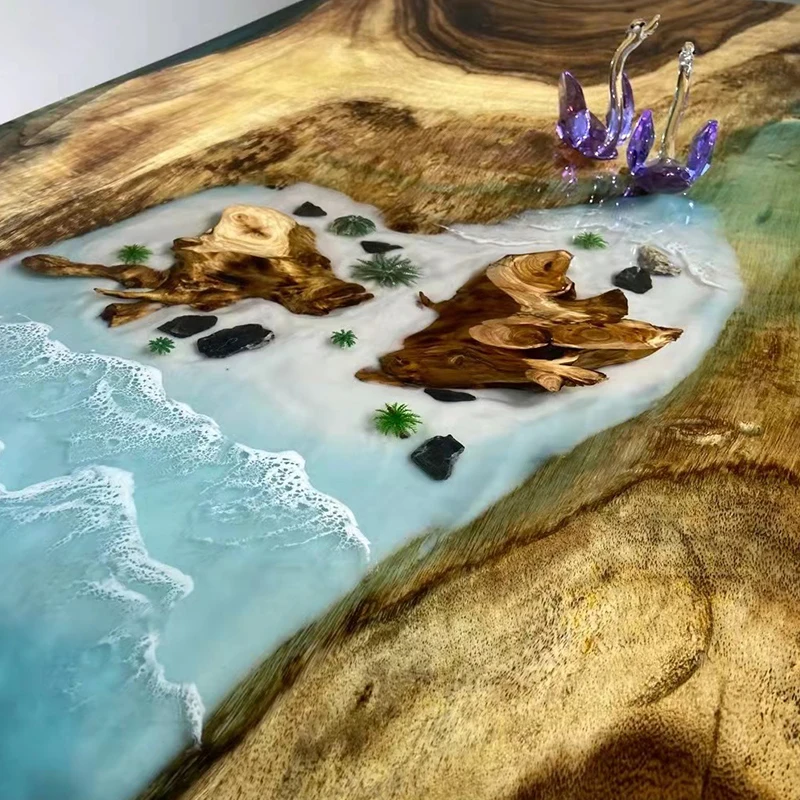 Epoxy resin art river ocean ta – Resin Art Dining Table Bewertung und Preis
